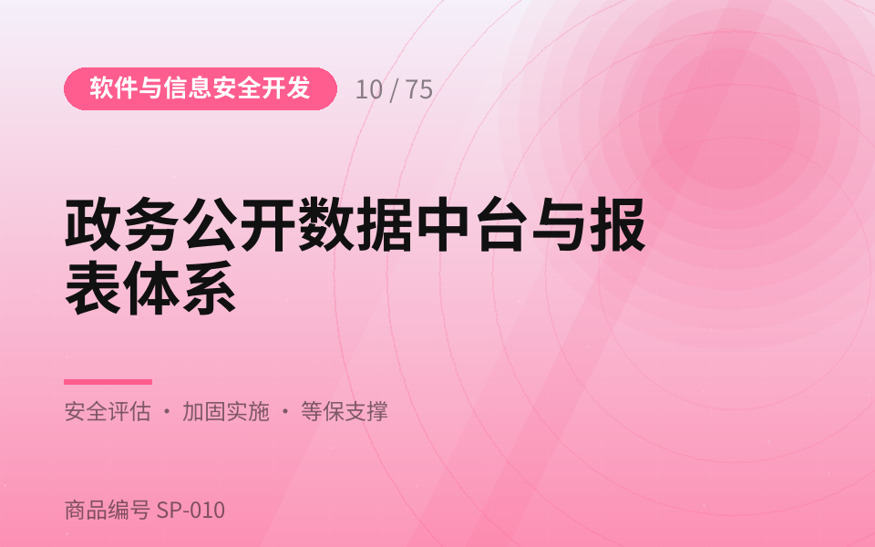 政务公开数据中台与报表体系