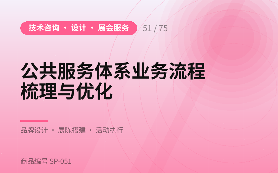 公共服务体系业务流程梳理与优化